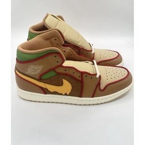 Size 9.5 Men's - Nike Air Jordan 1 SE Mid Cheeseburger IB7403 224 No Box Top